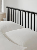 Roma Çift Kişilik Ahşap Karyola Siyah