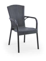 Royal Rattan Görünümlü Polipropilen Sandalye Antrasit