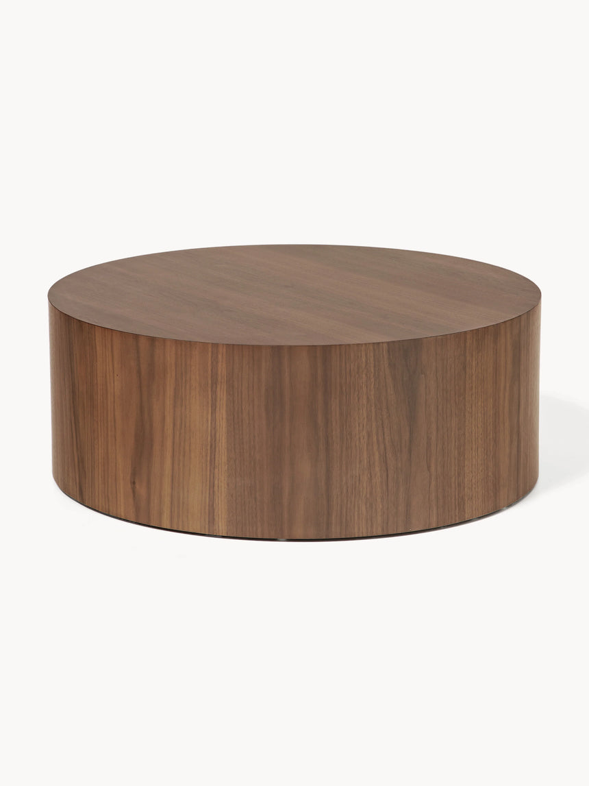 Saba Ahşap Yuvarlak Orta Sehpa Ceviz