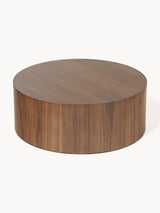 Saba Ahşap Yuvarlak Orta Sehpa Ceviz