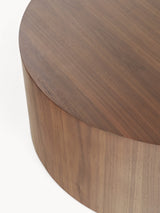 Saba Ahşap Yuvarlak Orta Sehpa Ceviz