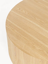 Saba Ahşap Yuvarlak Orta Sehpa Dışbudak