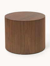 Saba Ahşap Yuvarlak Orta Sehpa Seti İkili Ceviz