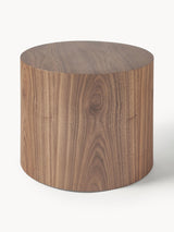 Saba Ahşap Yuvarlak Orta Sehpa Seti İkili Ceviz