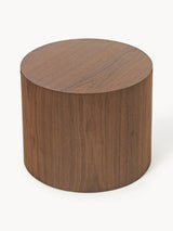 Saba Ahşap Yuvarlak Orta Sehpa Seti İkili Ceviz