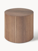 Saba Ahşap Yuvarlak Orta Sehpa Seti İkili Ceviz