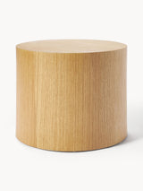 Saba Ahşap Yuvarlak Orta Sehpa Seti İkili Dışbudak