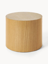 Saba Ahşap Yuvarlak Orta Sehpa Seti İkili Dışbudak