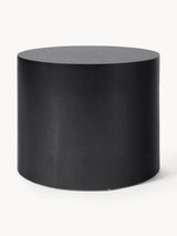 Saba Ahşap Yuvarlak Orta Sehpa Seti İkili Siyah