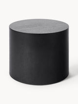 Saba Ahşap Yuvarlak Orta Sehpa Seti İkili Siyah