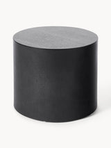 Saba Ahşap Yuvarlak Orta Sehpa Seti İkili Siyah