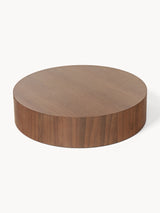 Saba Plus Ahşap Yuvarlak Orta Sehpa Ceviz