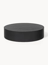 Saba Plus Ahşap Yuvarlak Orta Sehpa Siyah