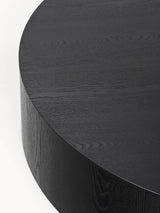 Saba Plus Ahşap Yuvarlak Orta Sehpa Siyah