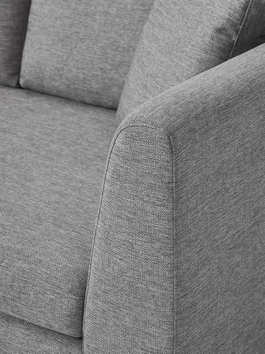 Sade İkili Koltuk Koyu Gri