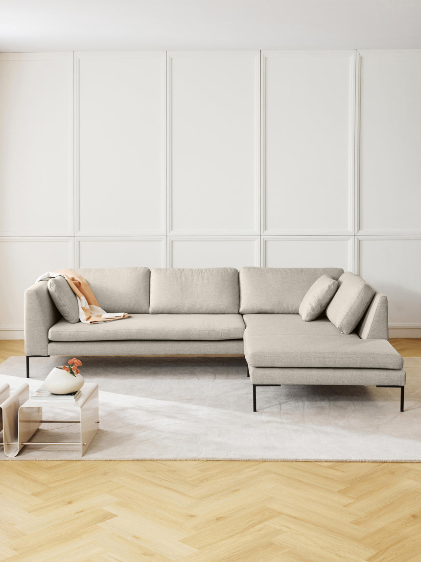 Sade Köşe Koltuk Açık Bej