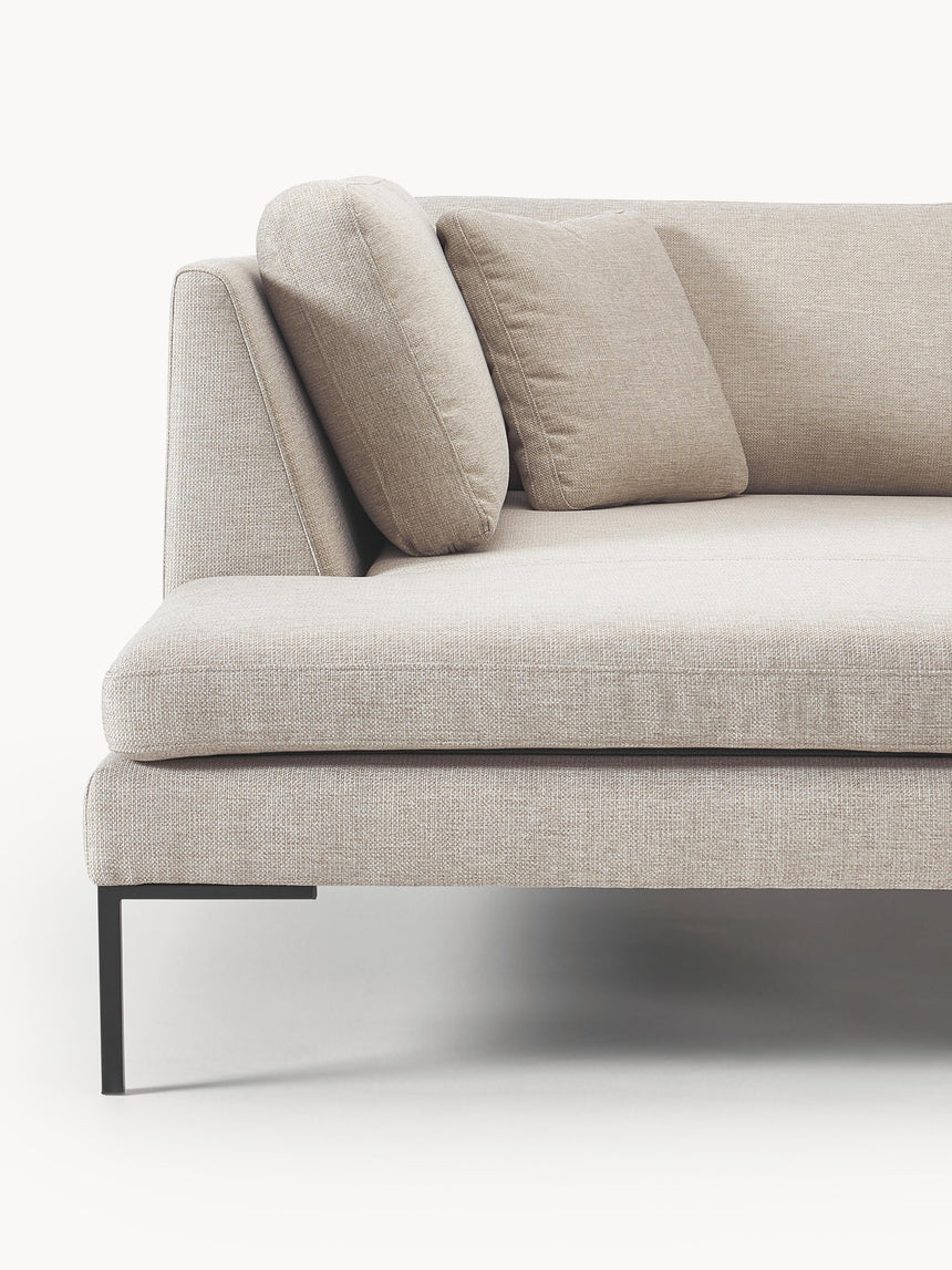 Sade Köşe Koltuk Açık Bej