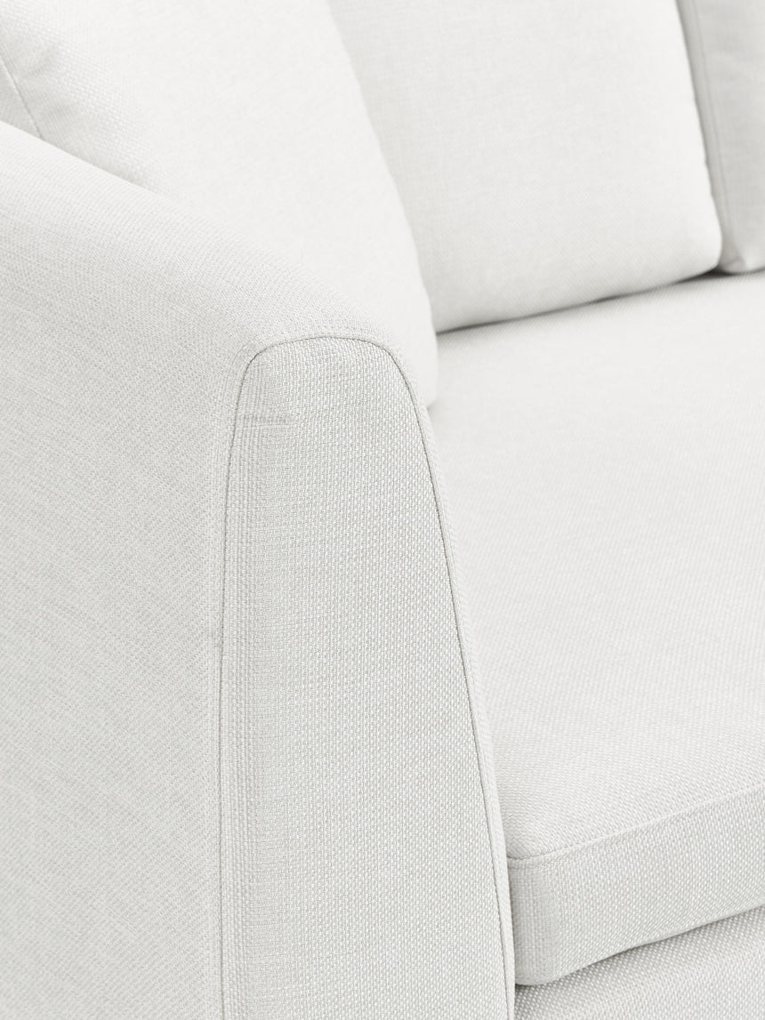 Sade Köşe Koltuk Kırık Beyaz