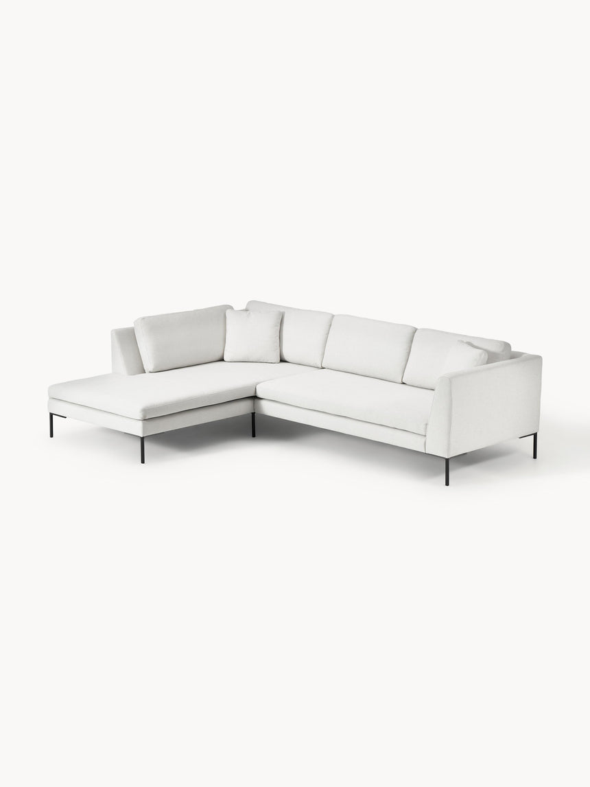 Sade Köşe Koltuk Kırık Beyaz