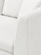 Sade Köşe Koltuk Kırık Beyaz