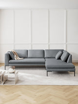 Sade Köşe Koltuk Koyu Gri