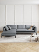 Sade Köşe Koltuk Koyu Gri