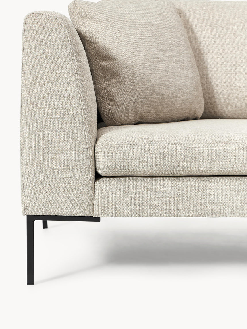 Sade Üçlü Koltuk Açık Bej