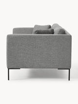 Sade Üçlü Koltuk Koyu Gri