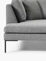 Sade Üçlü Koltuk Koyu Gri