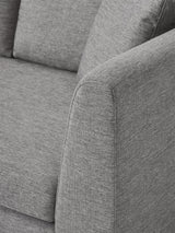 Sade Üçlü Koltuk Koyu Gri