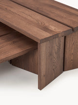 Sane Ahşap Orta Sehpa Koyu Meşe