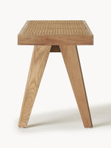 Sara Hazeran İşlemeli Ahşap Bank Meşe