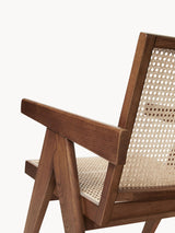 Sara Hazeran İşlemeli Ahşap Koltuk Ceviz