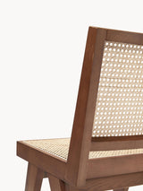 Sara Hazeran İşlemeli Ahşap Sandalye Ceviz