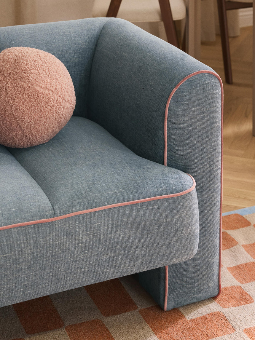 Sava İkili Koltuk Mavi