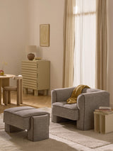 Sava Puf Açık Kahve