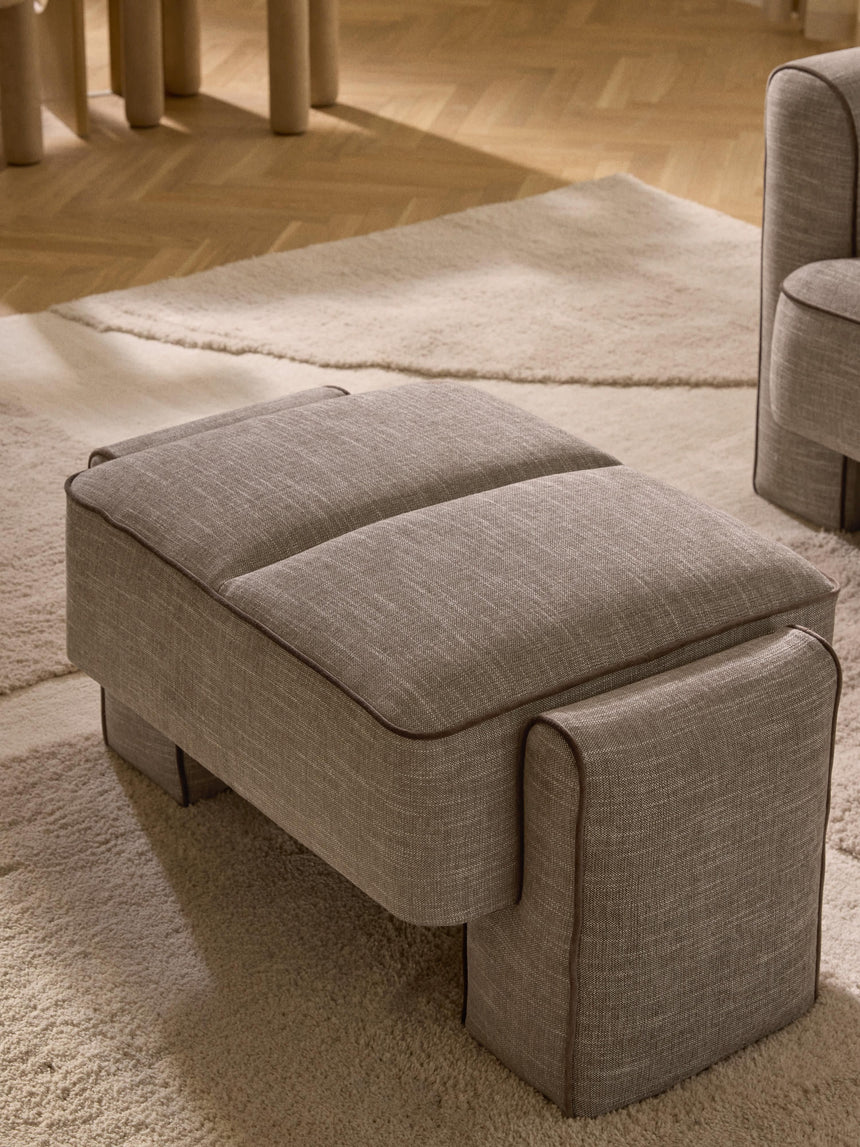 Sava Puf Açık Kahve