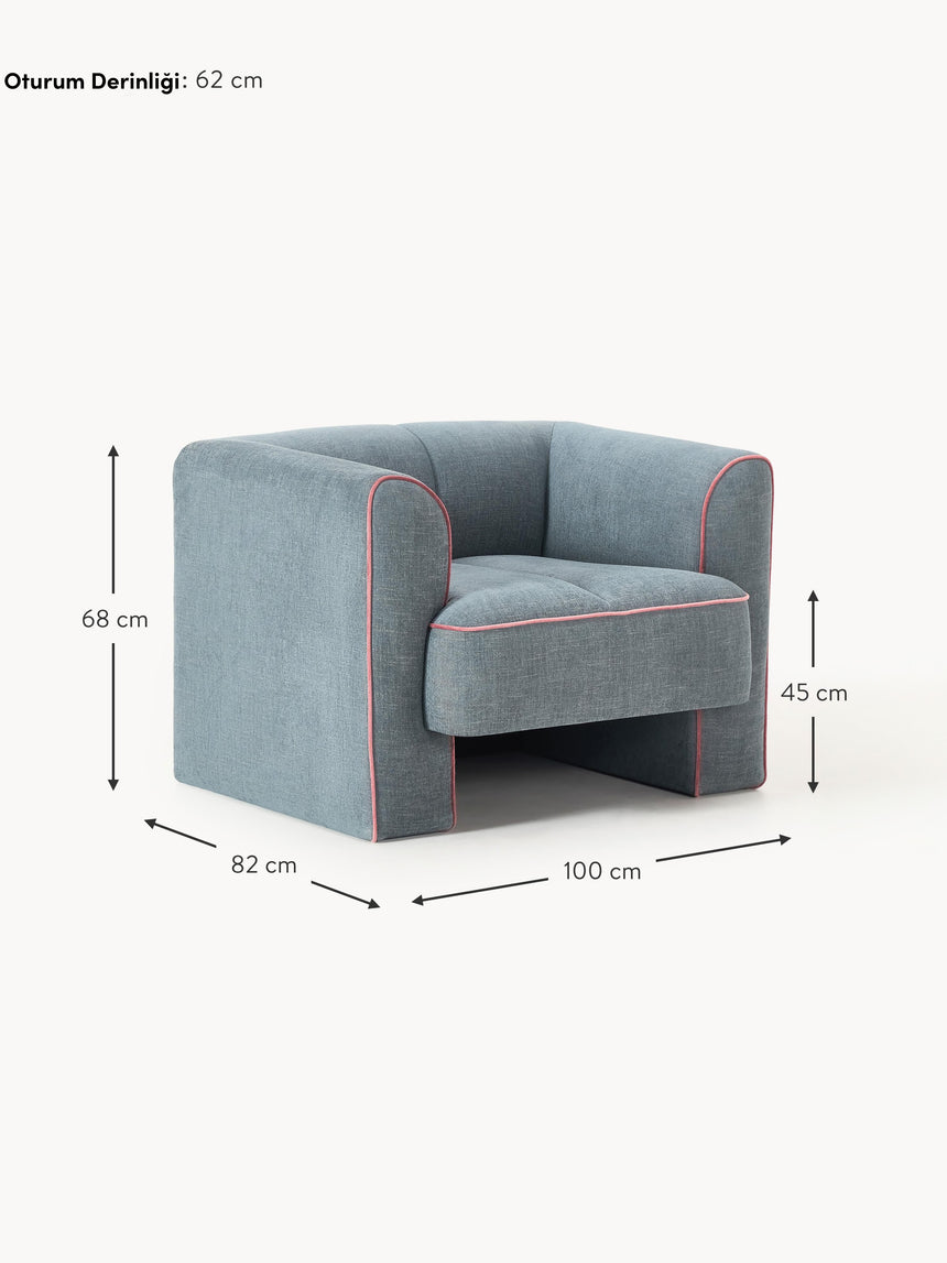 Sava Tekli Koltuk Mavi