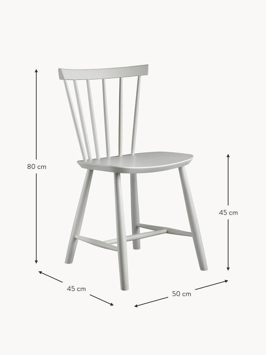 Scala Ahşap Sandalye Açık Gri