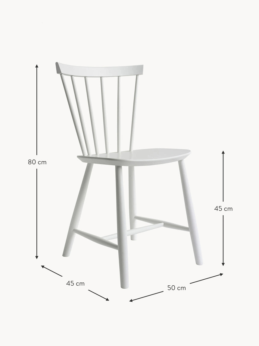 Scala Ahşap Sandalye Beyaz