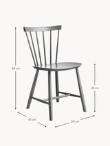 Scala Ahşap Sandalye Gri