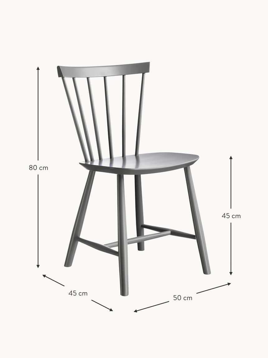 Scala Ahşap Sandalye Gri