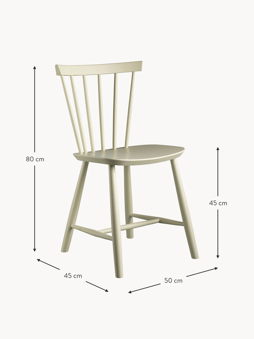 Scala Ahşap Sandalye Kırık Beyaz