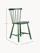 Scala Ahşap Sandalye Koyu Yeşil