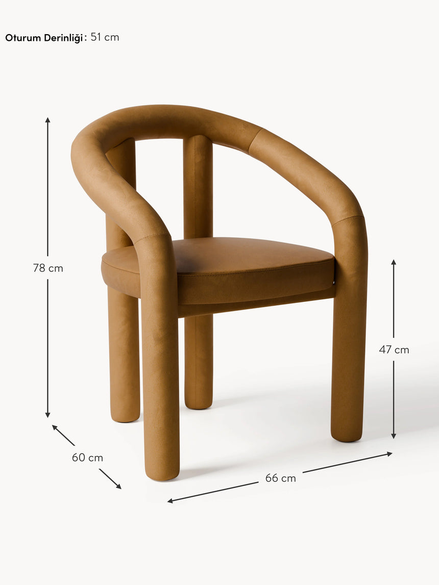 Scenic Kumaş Sandalye Kahve