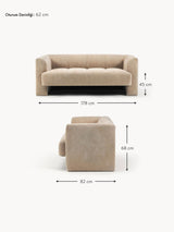 Sen İkili Koltuk Bej