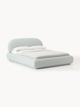 Siri Çift Kişilik Karyola Açık Mavi Bukle