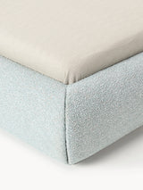 Siri Çift Kişilik Karyola Açık Mavi Bukle