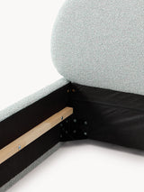 Siri Çift Kişilik Karyola Açık Mavi Bukle