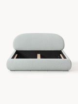 Siri Çift Kişilik Karyola Açık Mavi Bukle